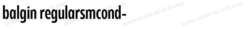 balgin regularsmcond字体转换